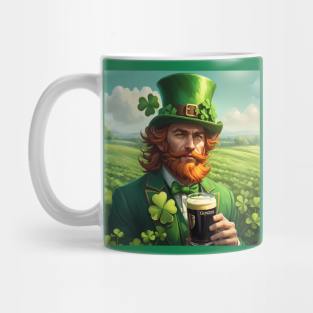 Folk Art Leprechaun Mug